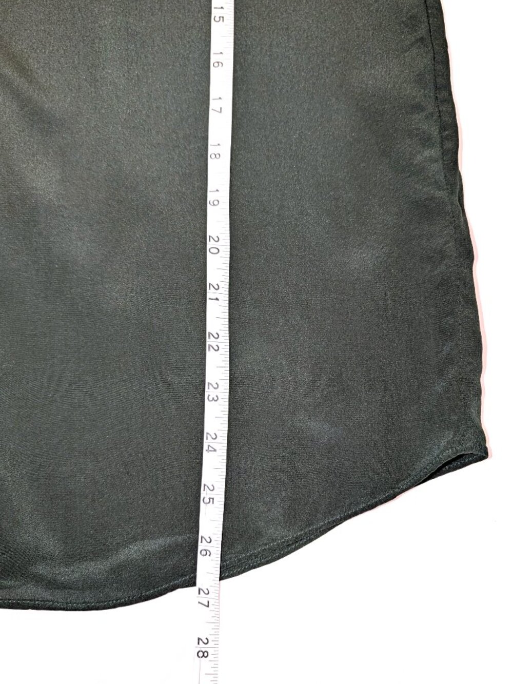 & Other Stories | 100% Silk Straight Fit Blouse Button Down Forest Green Size 8 - Picture 10 of 11